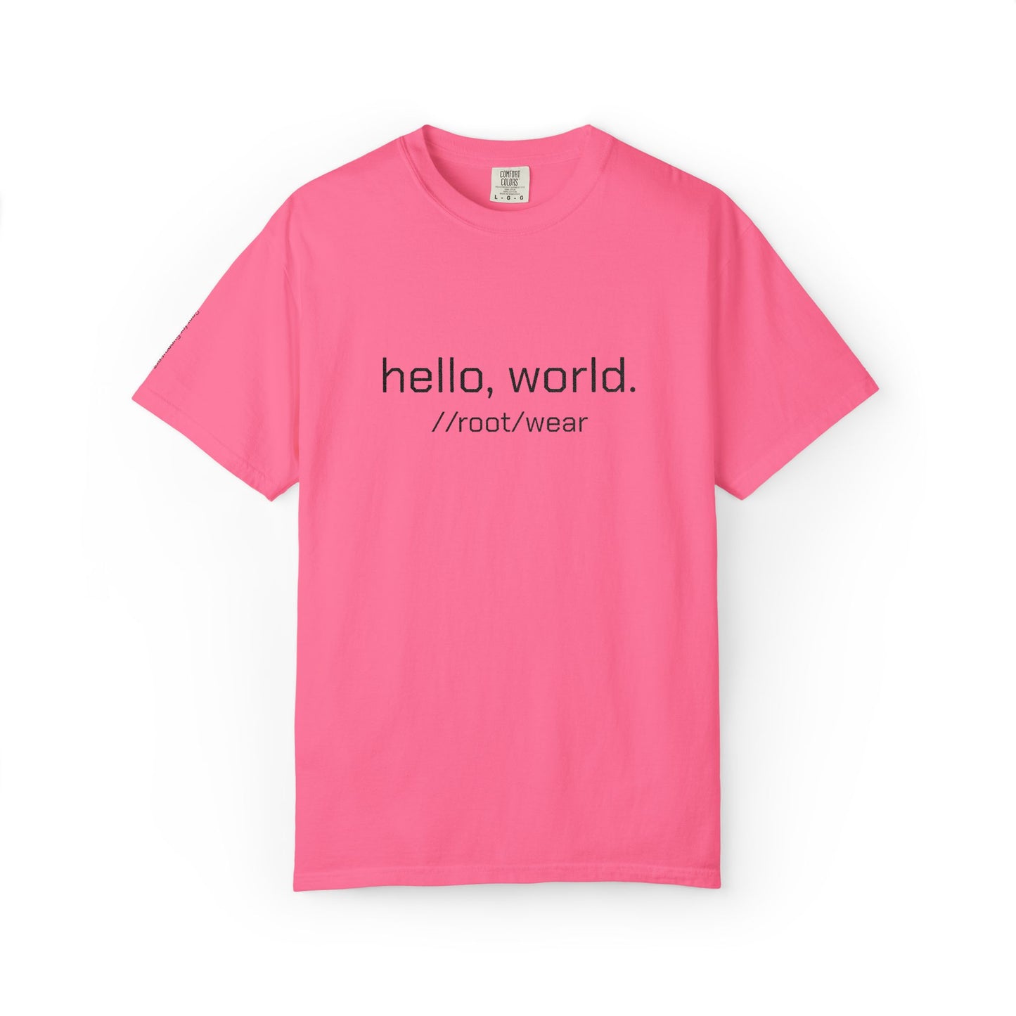 'Hello World' Embroidered Tech T-shirt
