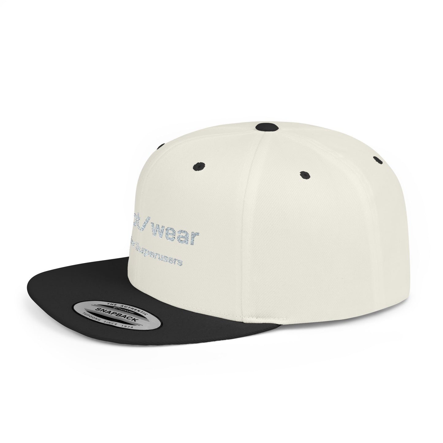 RootWear Embroidered Snapback Hat – Tech-Inspired Flat Bill Cap for Programmers & Superusers
