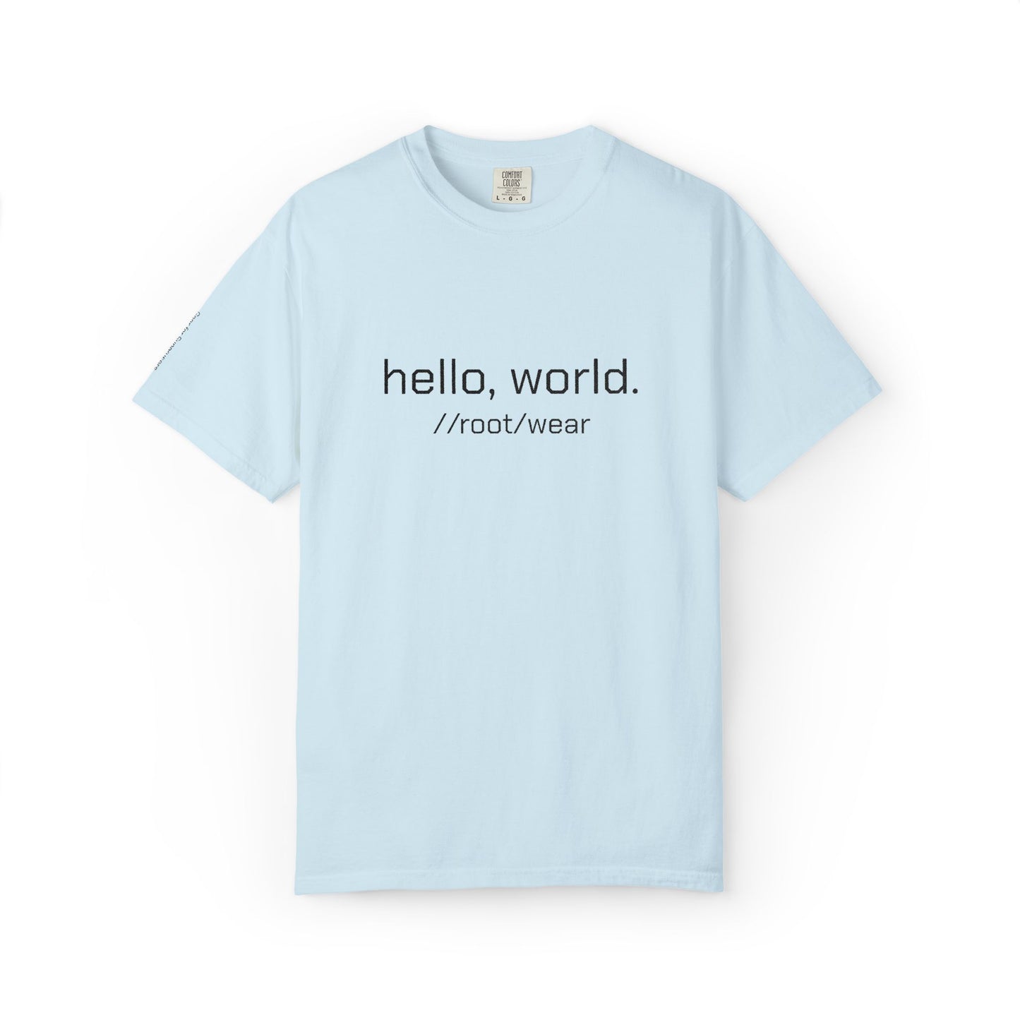 'Hello World' Embroidered Tech T-shirt