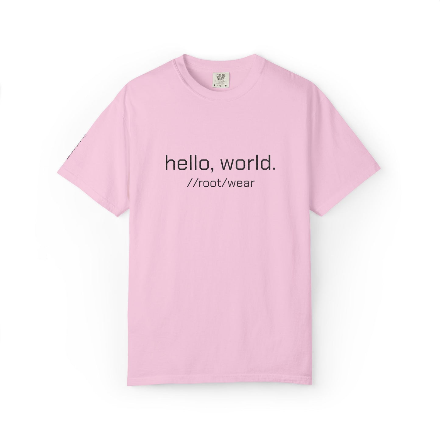 'Hello World' Embroidered Tech T-shirt