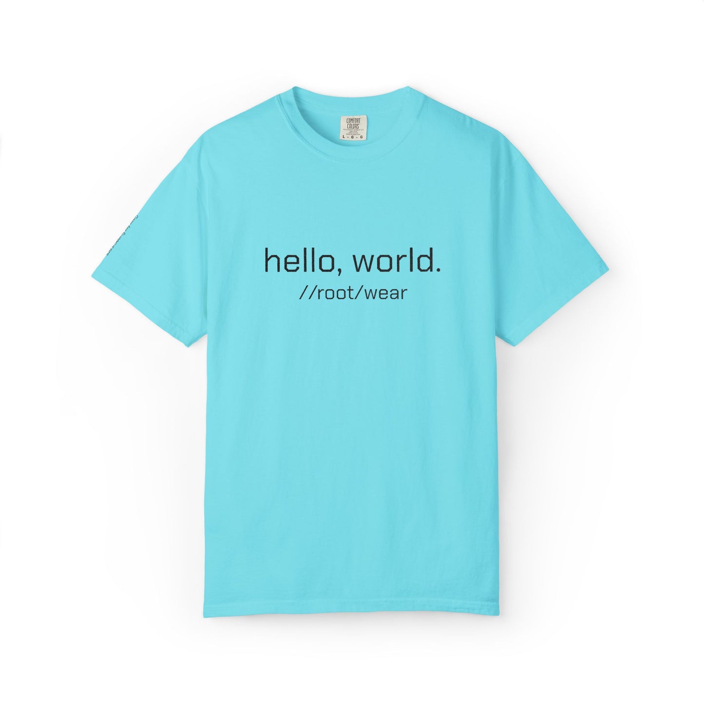 'Hello World' Embroidered Tech T-shirt