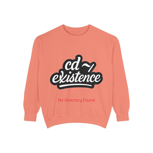 cd ~/existence Sweatshirt – Funny Linux Terminal & Programmer Humor Pullover