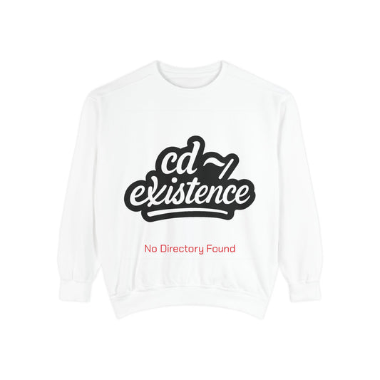 cd ~/existence Sweatshirt – Funny Linux Terminal & Programmer Humor Pullover
